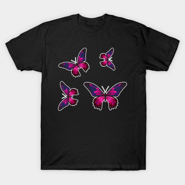 Colorful Butterfly , Cute Light Butterflies Gift Idea T-Shirt by Get Yours